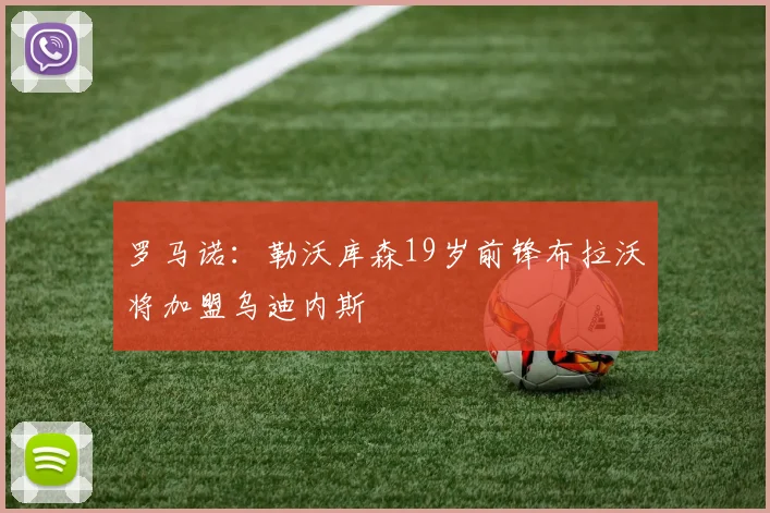 罗马诺：勒沃库森19岁前锋布拉沃将加盟乌迪内斯